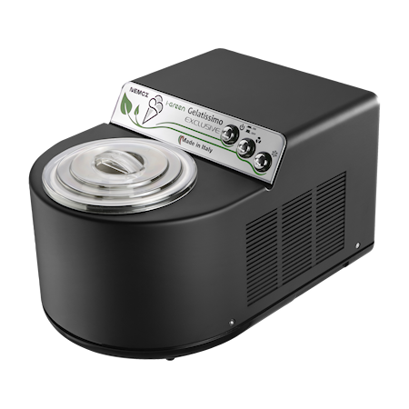 Gelatissimo Exclusive I-Green Jäätelökone 140 w 1,7L Musta