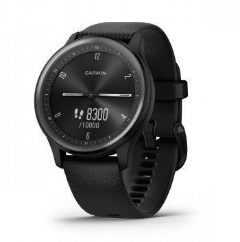 GARMIN VIVOMOVE SPORT BLACK SILICONE