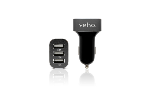 Veho Triple USB 5V 5.1a Car Charger