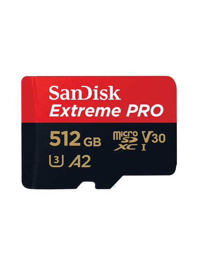 Sandisk extreme pro 512gb microsdxc (200mb/s) uhs-i (u3 / v30 / a2 / c10) muistikortti