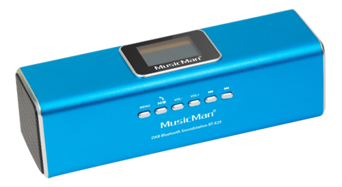 MusicMan DAB Bluetooth Soundstation Blue