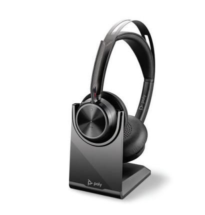 Poly Voyager Focus 2 UC, Stereo, MS, W Stand