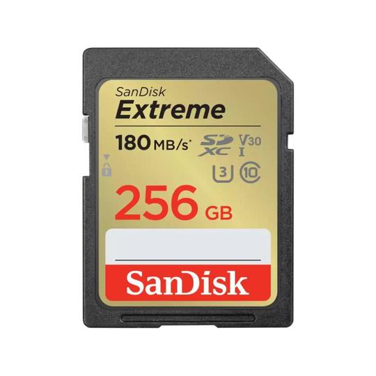 Extreme 256GB SDXC 180MB/s UHS-I C10 U3