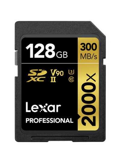 Lexar 128gb professional 2000x sdxc uhs-ii u3