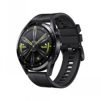 HUAWEI WATCH GT 3 (46MM) BLACK WITH BLACK SPORT STRAP (NEW CODE)