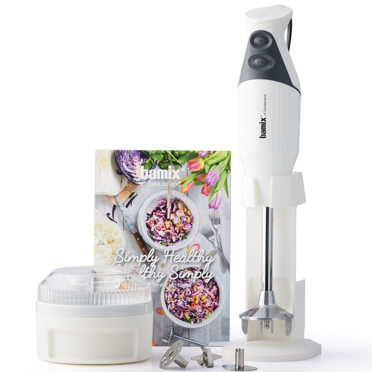 Bamix Simply Healthy -sauvasekoitin, valkoinen