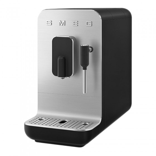 Kahvikone Smeg 50's Style Silver Black BCC02BLMEU