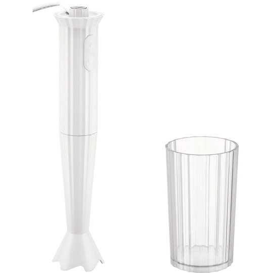 Alessi MDL10 Plissé -sauvasekoitin, valkoinen