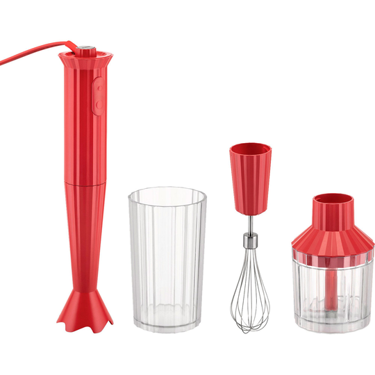 Alessi MDL10S Plissé -sauvasekoitinsetti, punainen