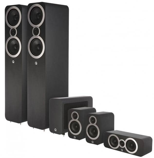 Q Acoustics Q3050i 5.1 Cinema Pack, musta