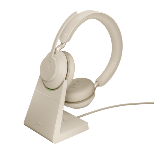 Jabra Evolve2 65 HS+Stand UC Stereo Beig