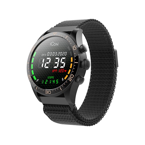 Forever AMOLED ICON Älykello AW-100 - Musta