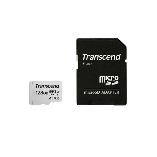TRANSCEND MICROSDXC UHS-3/V30 128GB W/ADAPTER