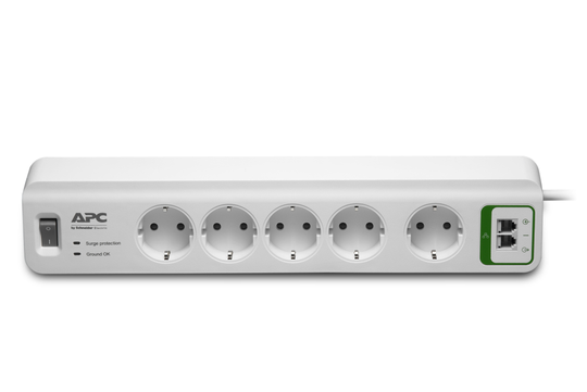 APC ESSENTIAL SURGEARREST 5 OUTLETS WITH PHONE PROTECTION 230V GERMANY