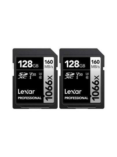 Lexar professional 128gb sdxc uhs-i (1066x, 160mb/s) 2kpl muistikortteja