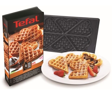Sydämen muotoinen vohvelilevy Snack Collection voileipägrilliin