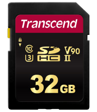 TRANSCEND SDXC UHS-II U3/V90 32GB 3D NAND
