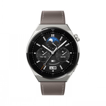 HUAWEI WATCH GT3 PRO 46MM TITANIUM WITH GRAY LEATHER STARP
