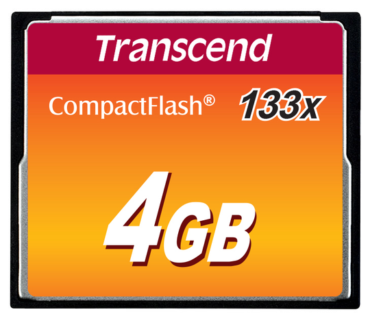 TRANSCEND 133X COMPACTFLASH 4GB